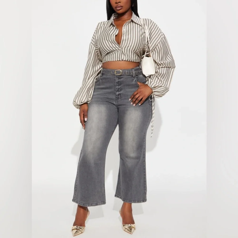 ☑️👖NWT Blelted Ankle Flare Jeans Sz 13👖☑️ - Picture 4 of 9